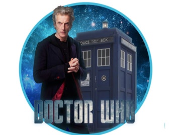 STICKERS Doctor Who 12th Dr. Decals 7" and Pair of 3"