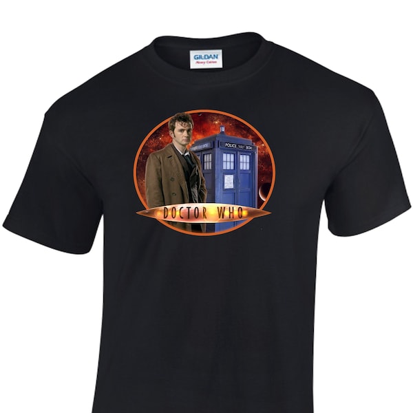 Doctor Who 10th Dr. Custom Shirt - Many Sizes & Colors for all ages!