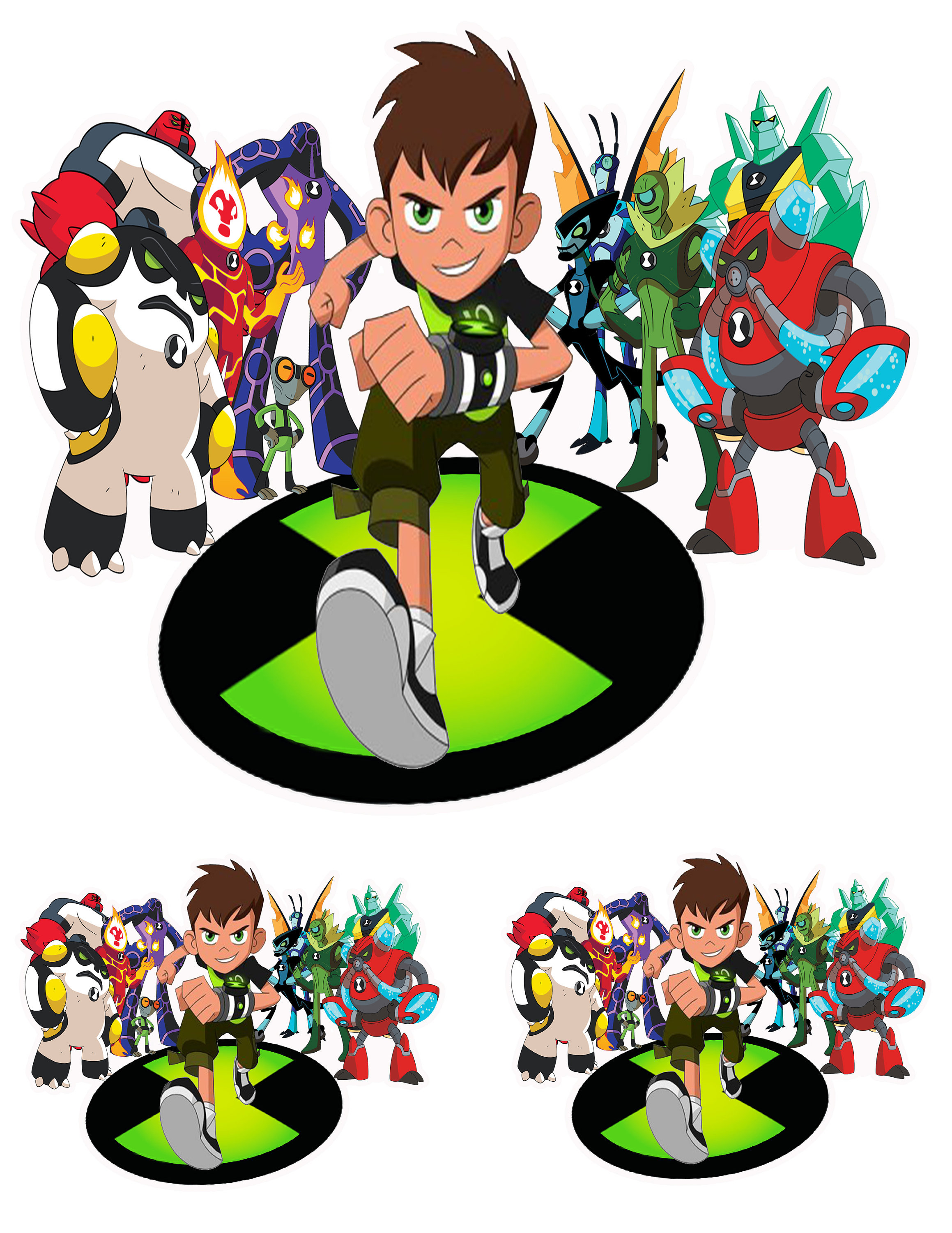 STICKERS Ben 10 Aliens Decals 7 and Pair of 3 Etsy