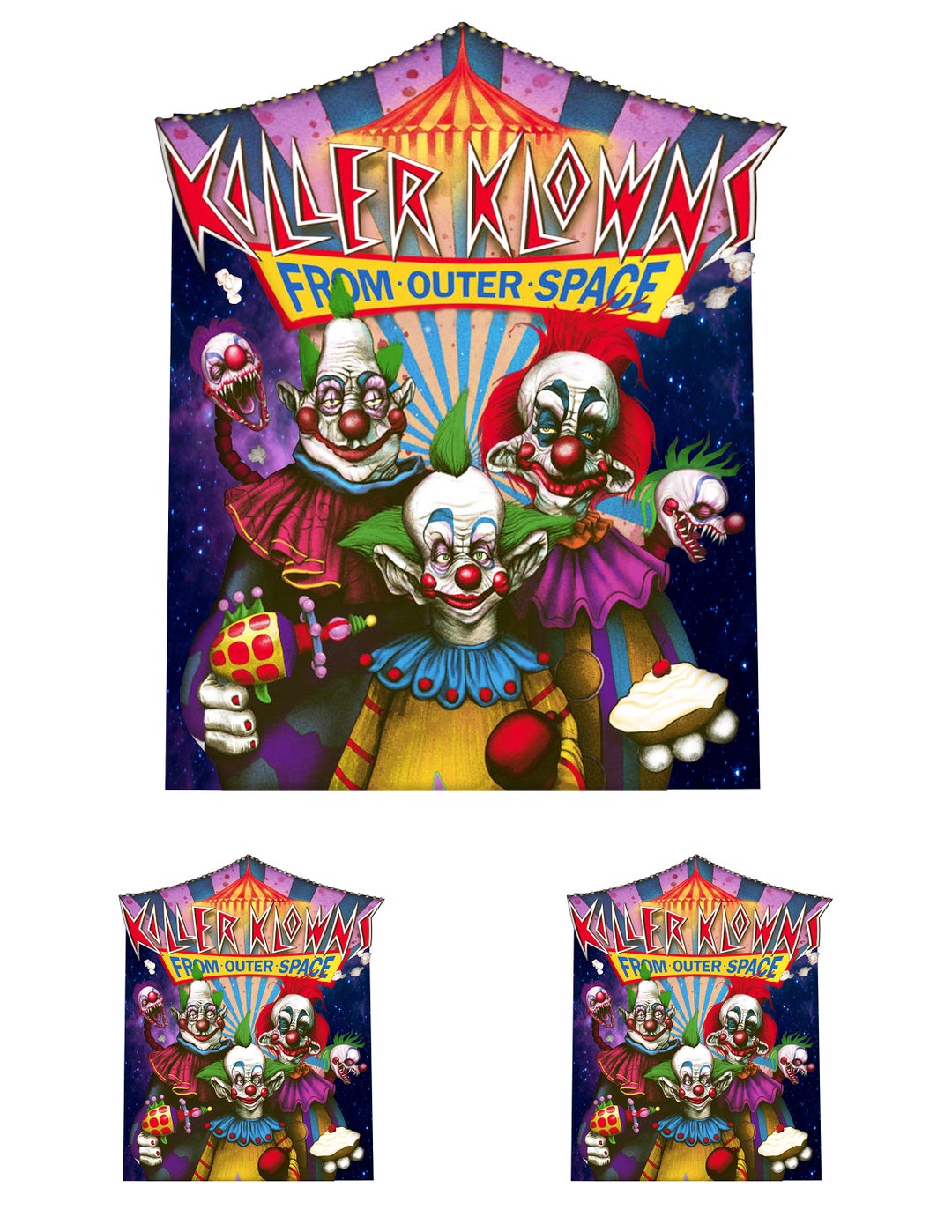 STICKERS Killer Klowns Decals 7 and Pair of 3 Etsy