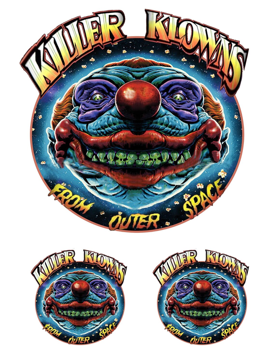 STICKERS Killer Klowns Decals 7 and Pair of Etsy