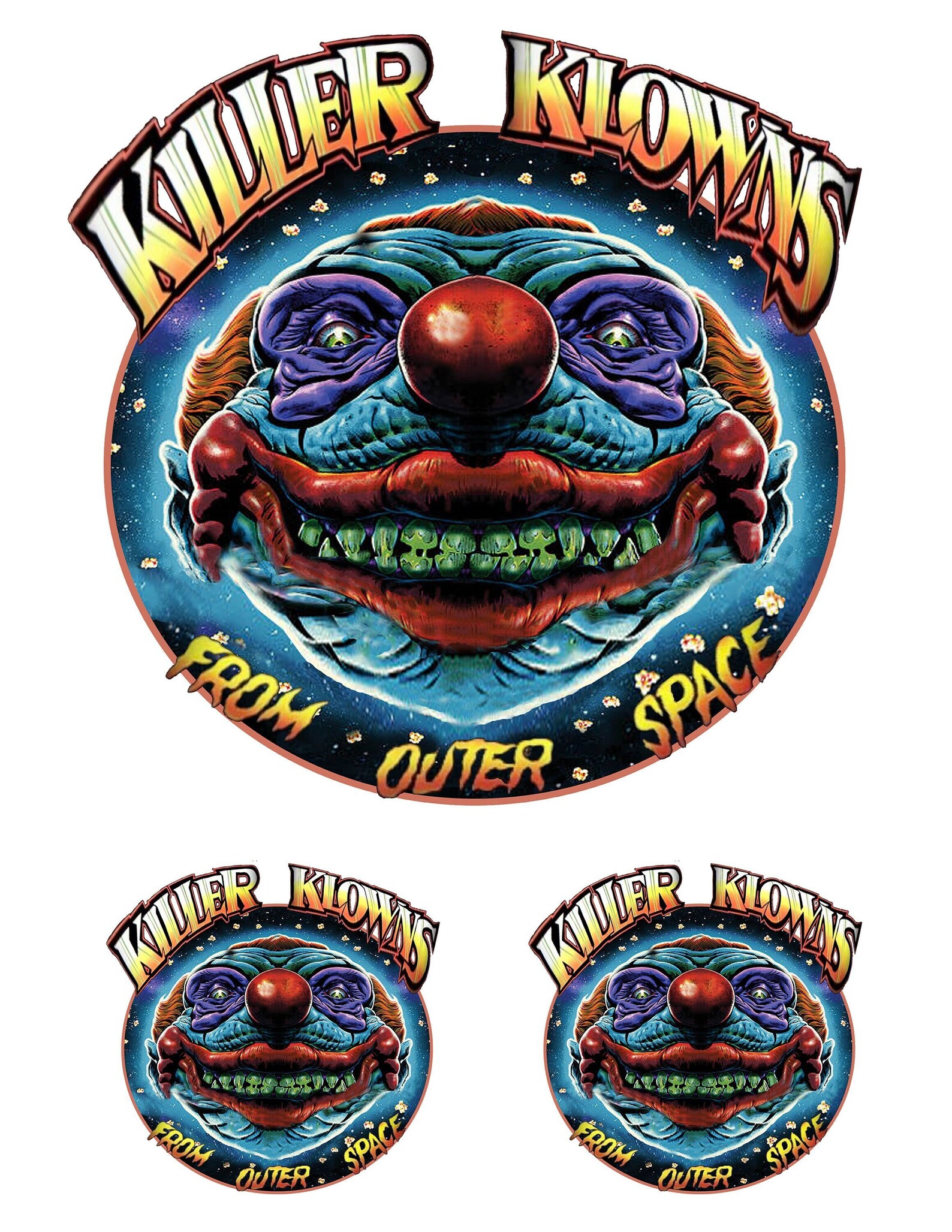 STICKERS Killer Klowns Decals 7 and Pair of Etsy