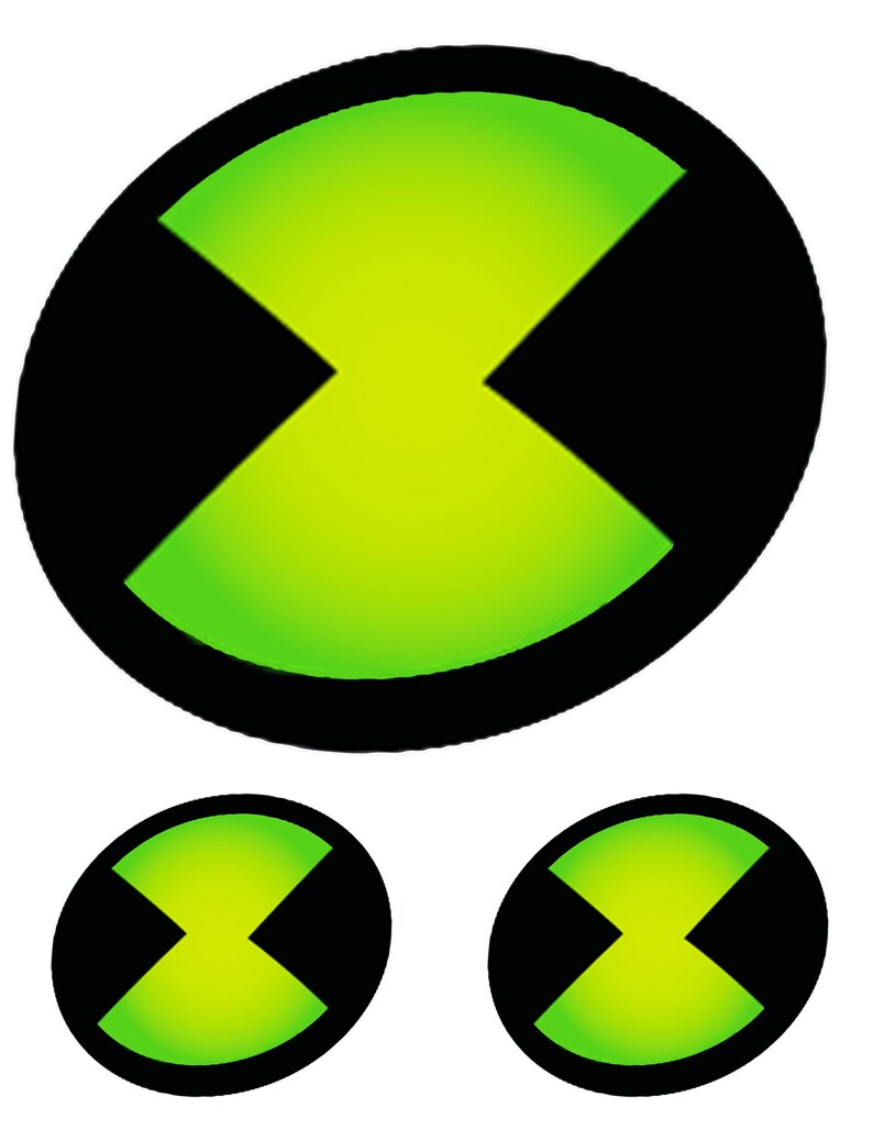 STICKERS Ben 10 Omnitrix Decals 7 and Pair of 3 Etsy