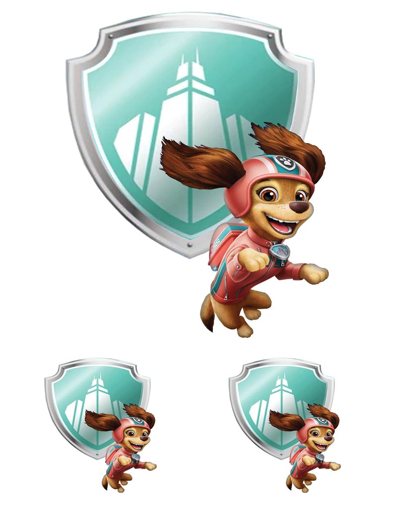 STICKERS Paw Patrol Badge Liberty Decals 7 and Pair of Etsy UK