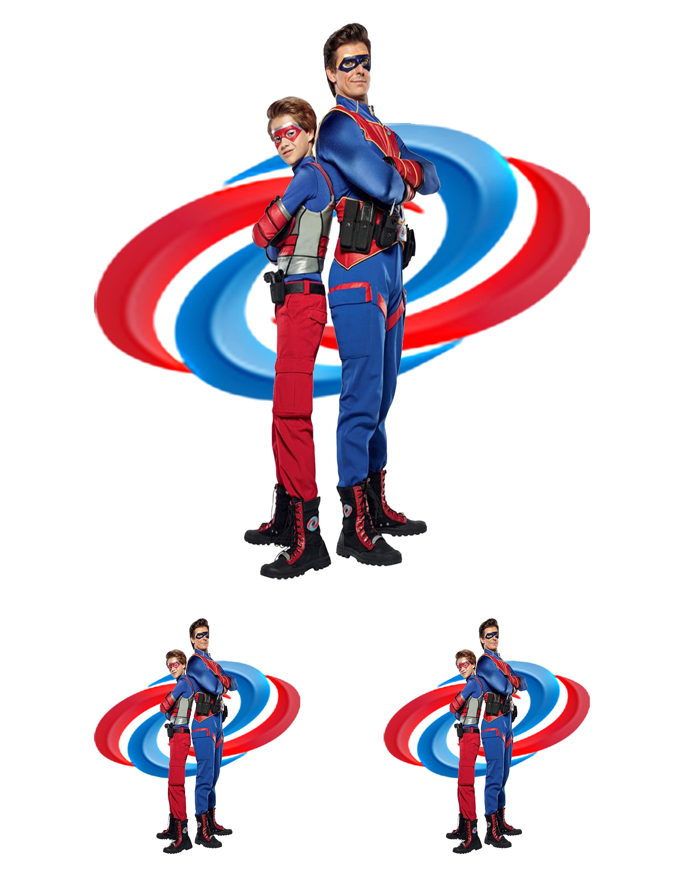STICKERS Henry Danger and Captain Man Decals 7 and Pair of 3 Decals & Skins Electronics