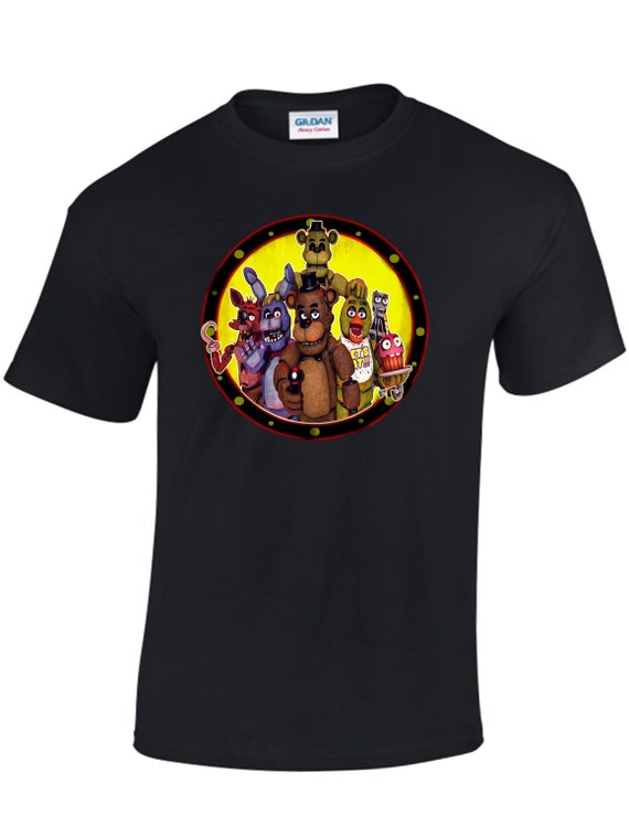 Personalized Five Nights at Freddy's Birthday Shirt Youth Toddler and Adult Sizes Available White Youth Medium