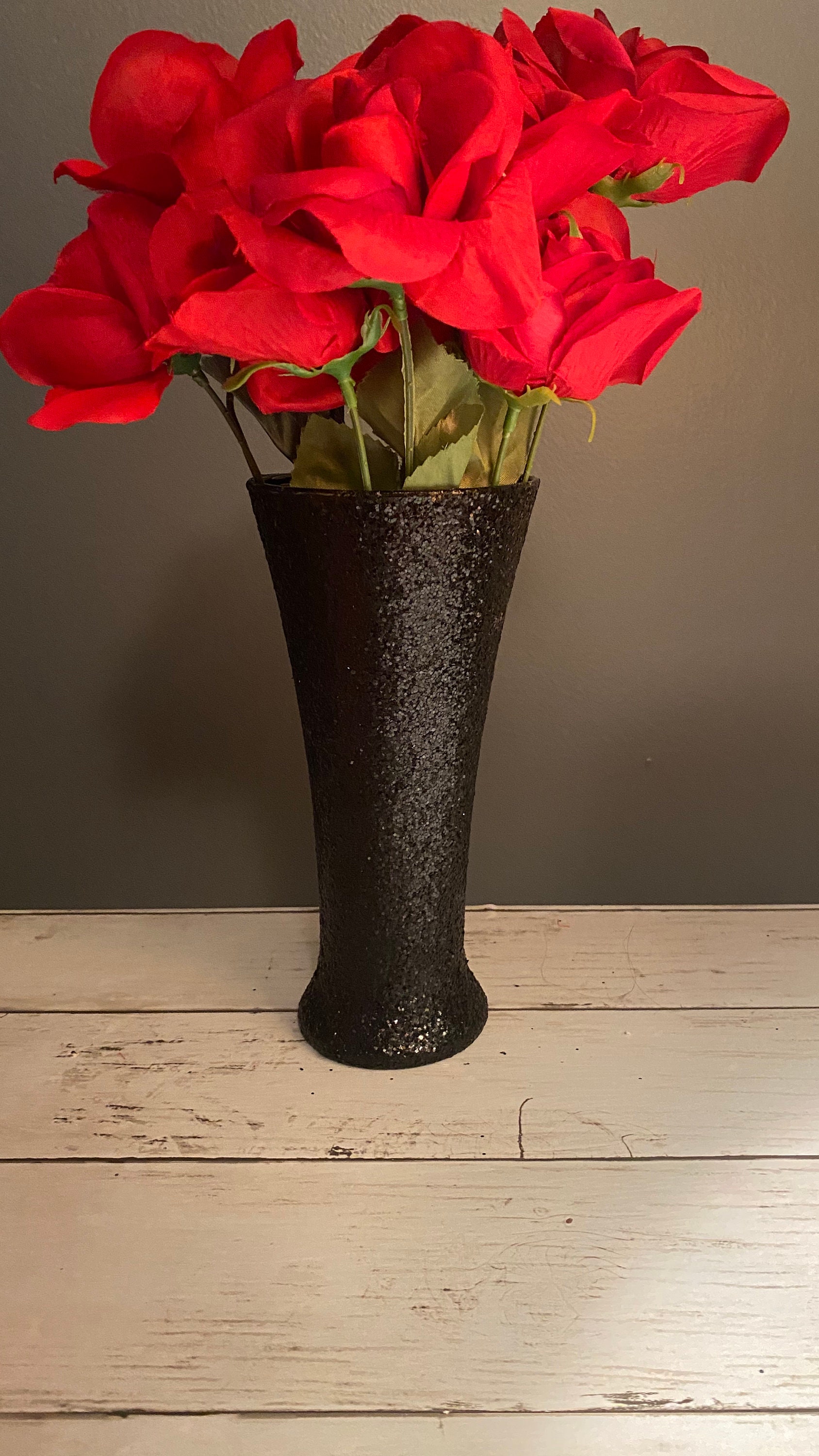 Glitter Vase Wedding Decor Centerpieces Glitter Glass Etsy