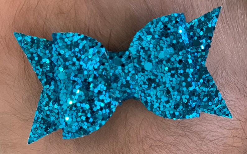 Hair Bows Trio of Bows Glitter Bows