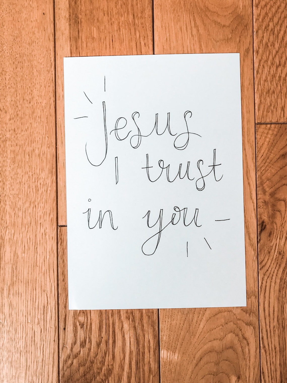 Jesus I Trust In You Christian Gift Bible Verse Print | Etsy