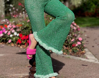 Ziggy Flare Trousers Crochet PDF pattern ( beginner friendly)