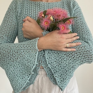 Crochet Ziggy Flare top Written Pattern