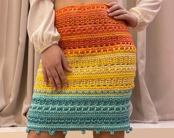 Crochet Flora Skirt PDF pattern