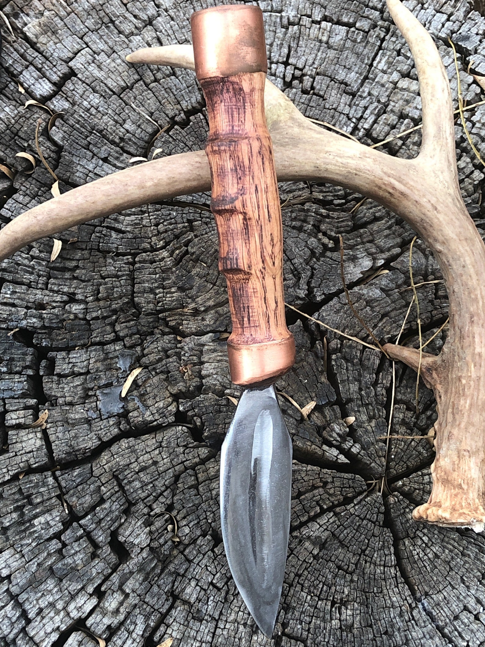 Custom Knife Leaf shaped blade with Sheath Etsy