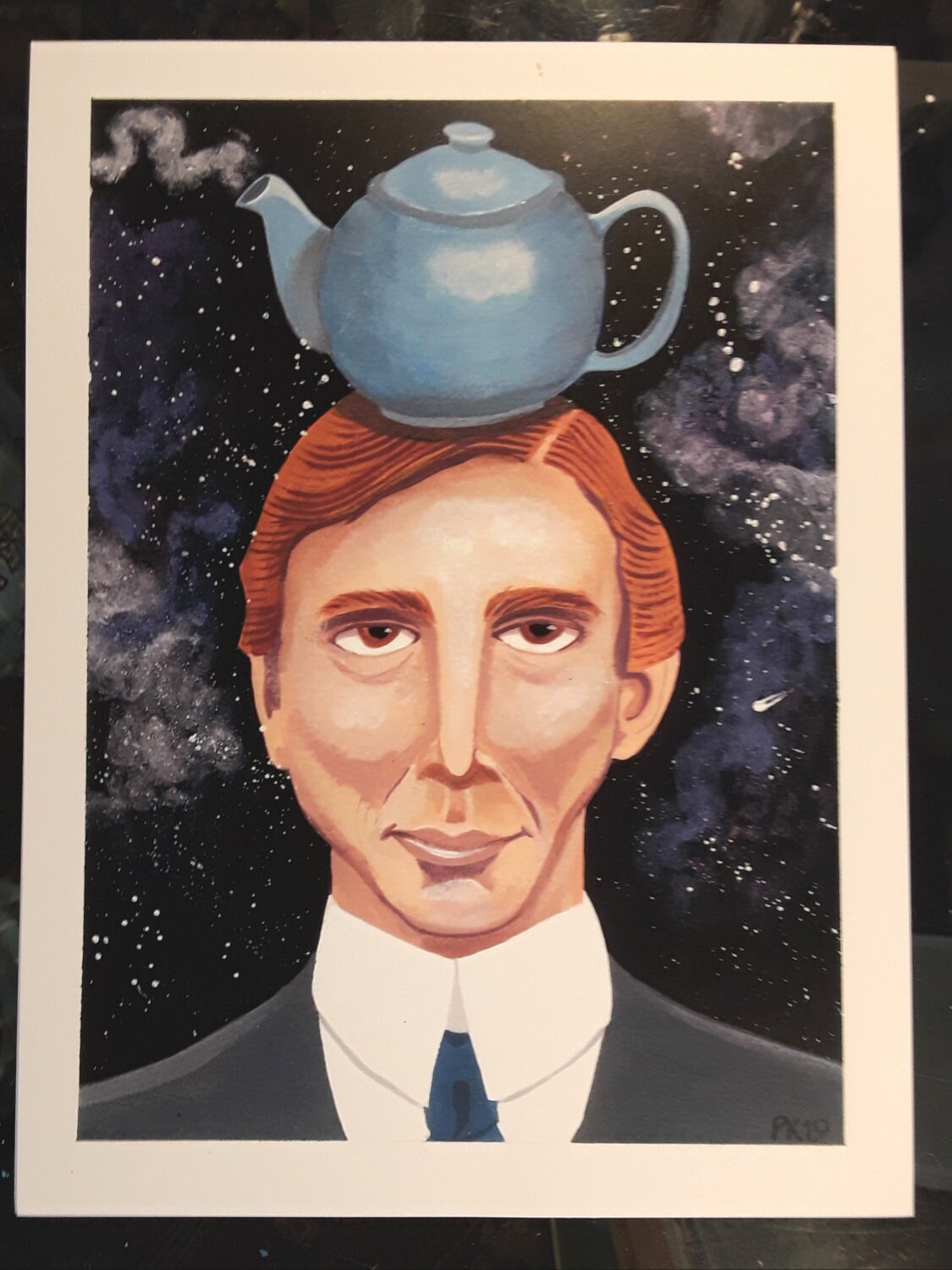 Russell's Teapot print Russell Bertrand atheist Etsy