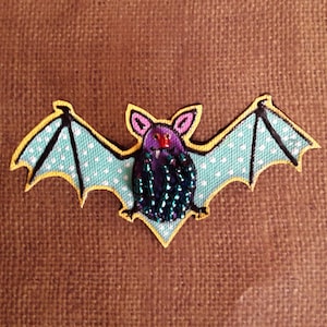 Bat Jewelry, Bat brooch, spooky jewelry, creepy cute, whimsical bat pin, Halloween jewelry