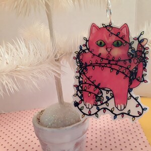 Christmas Ornament, Cat Ornament, holiday decor