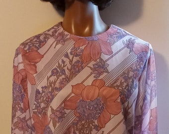 Vintage pink floral dress
