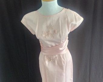 Vintage pink tea party wedding dress