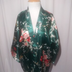 Vintage green asian-inspired robe