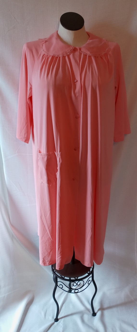 Vintage pink gown and robe set