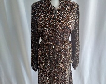Vintage black two-piece skirt set