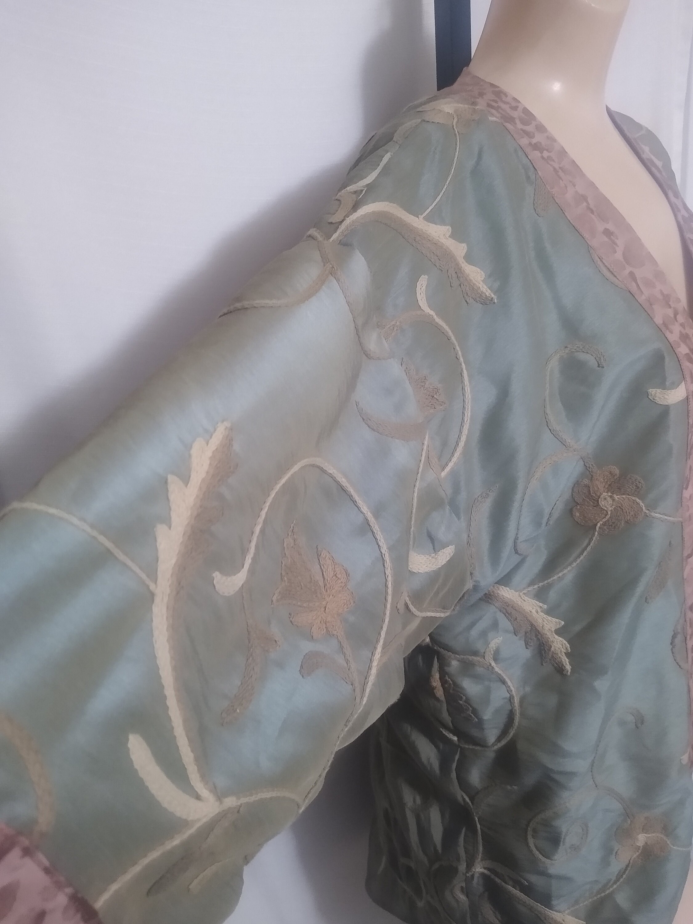 Vintage Seafoam Green Suede Belt (S/M)