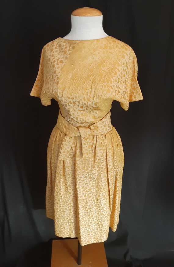 Vintage saffron yellow dress Gem