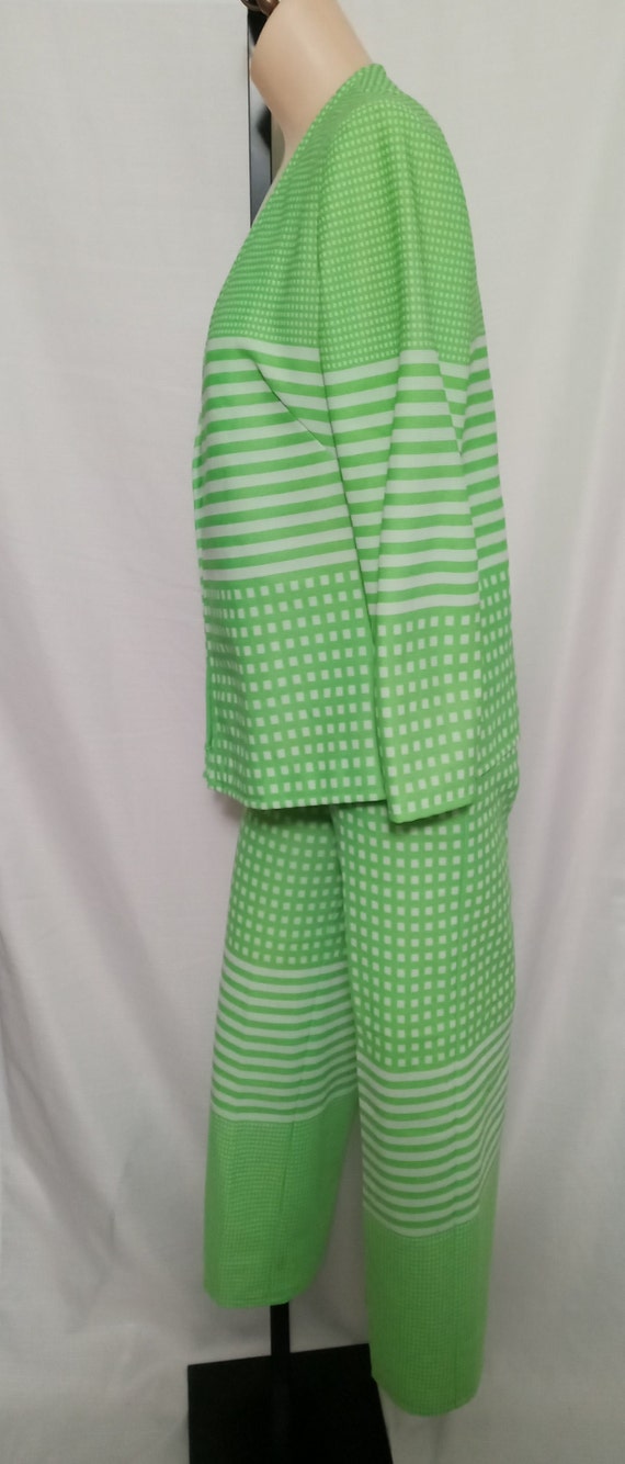 Vintage lime green 2 piece suit - image 7