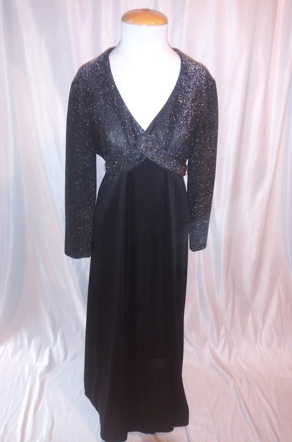 Vintage black sparkle dress