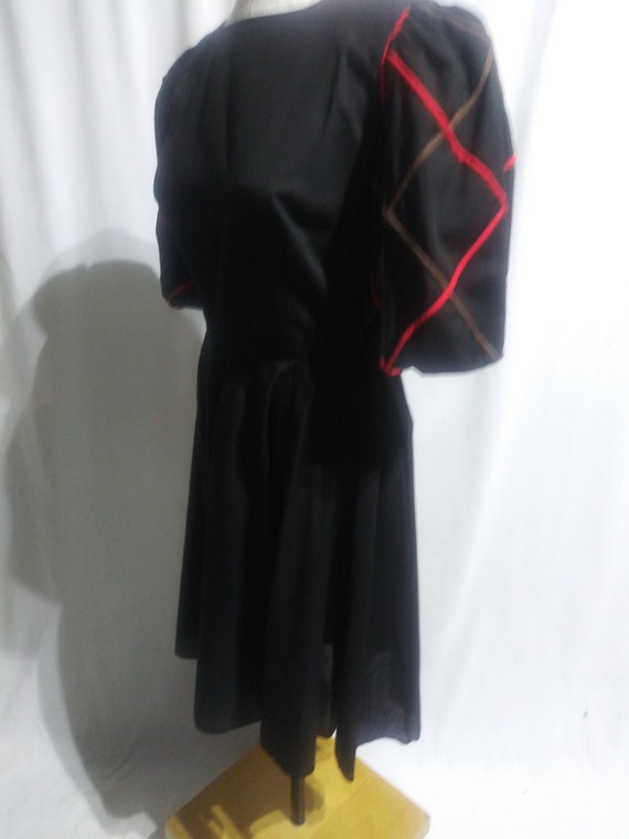 Vintage black square dance dress - image 5