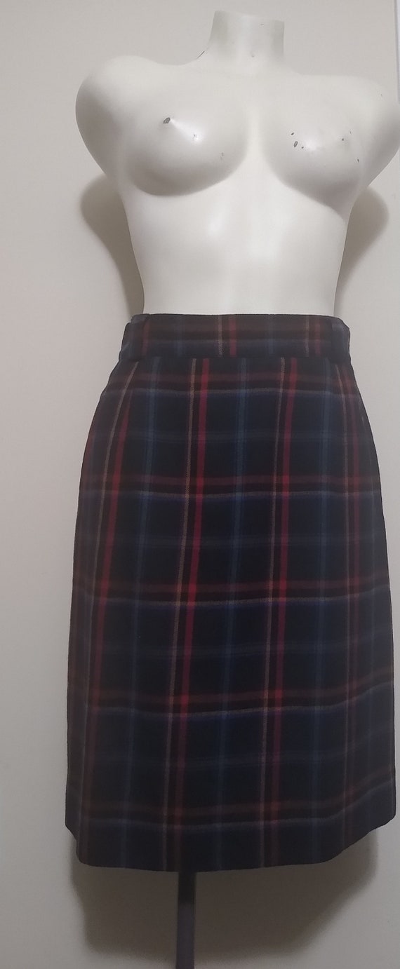 Vintage Rebel Plaid Skirt