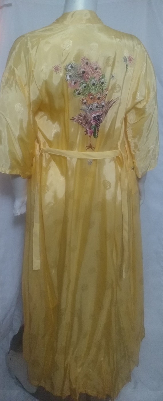 Vintage golden yellow asian style robe