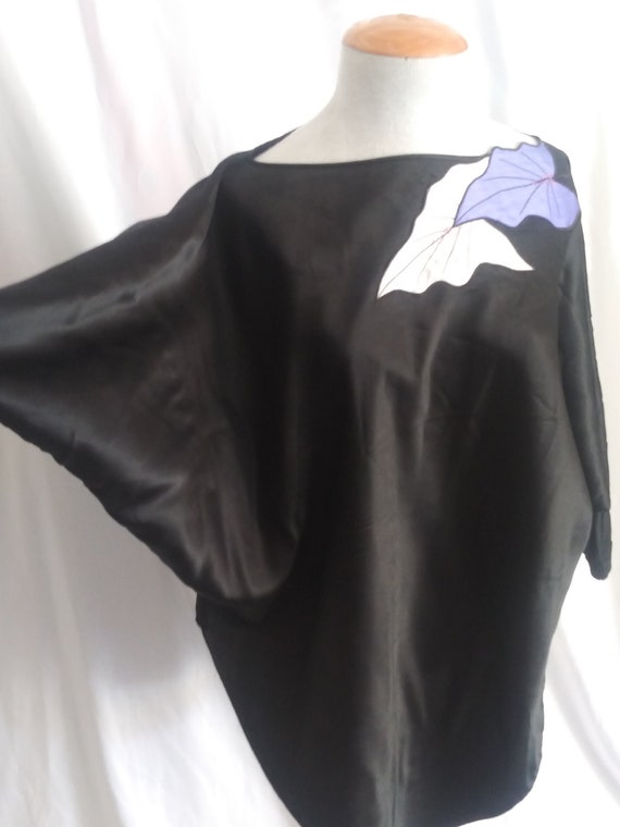 Vintage black dolman sleeve top