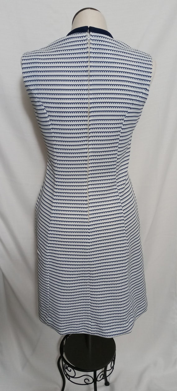 Vintage white and navy dress with jacket - image 4