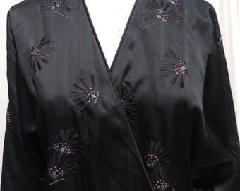 Vintage black and purple robe