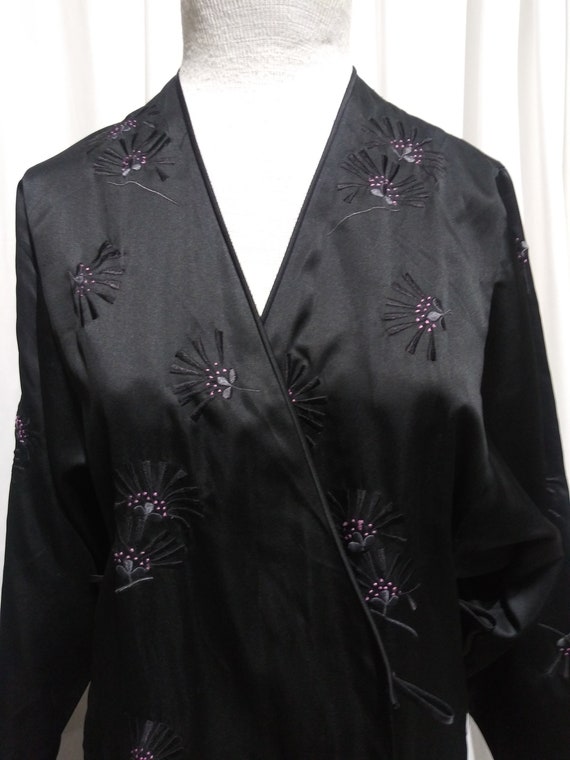 Vintage black and purple robe - image 1