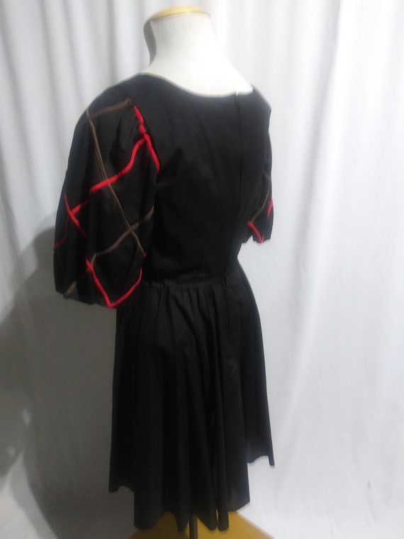 Vintage black square dance dress - image 6