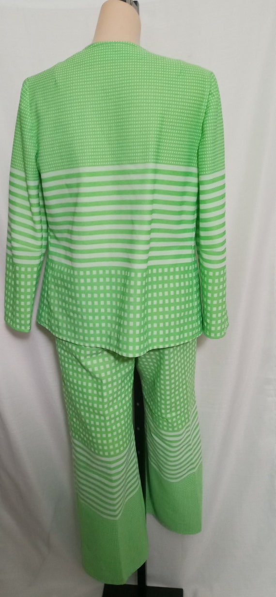 Vintage lime green 2 piece suit - image 9