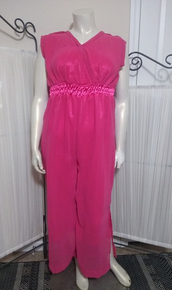 Vintage pink disco jumpsuit