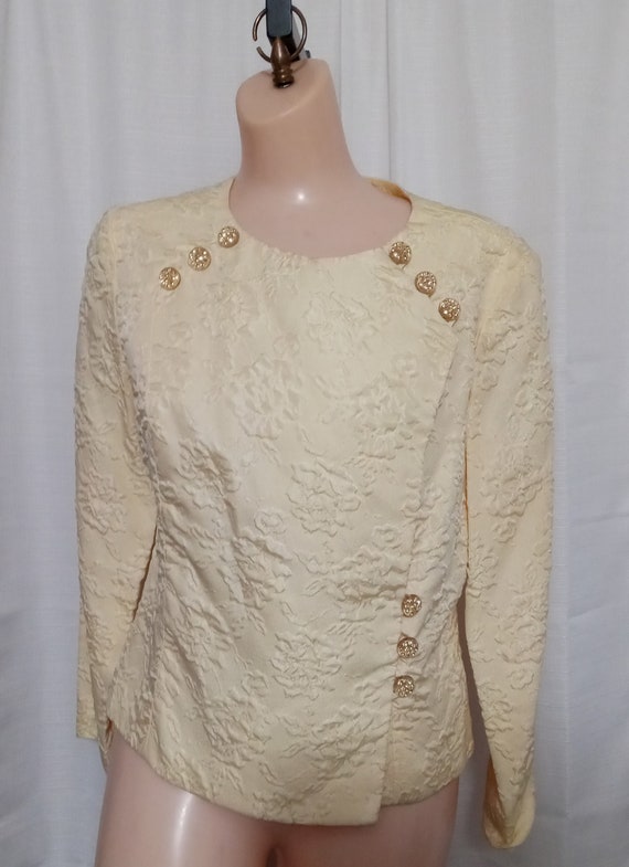 Vintage yellow wrap jacket - image 2