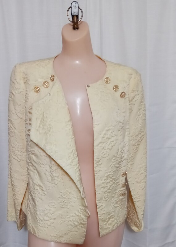 Vintage yellow wrap jacket - image 4