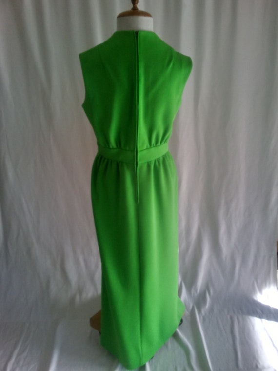 Vintage spring green sleeveless dress - image 6