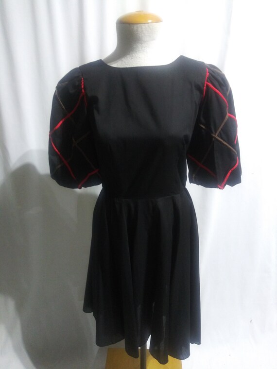 Vintage black square dance dress - image 4