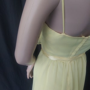 Vintage yellow dress with ruffles image 6