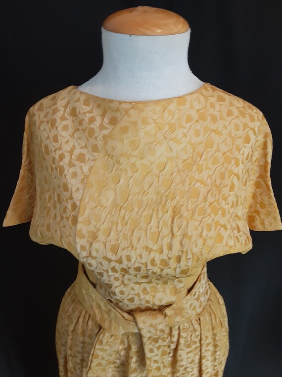 Vintage saffron yellow dress Gem