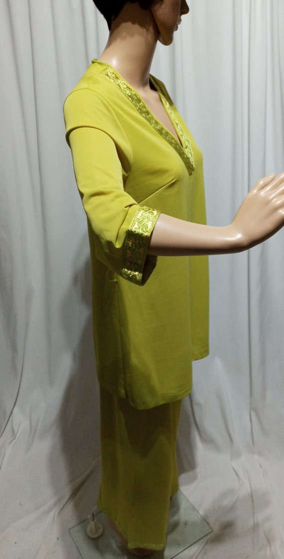 Vintage lime green pajama set - image 5