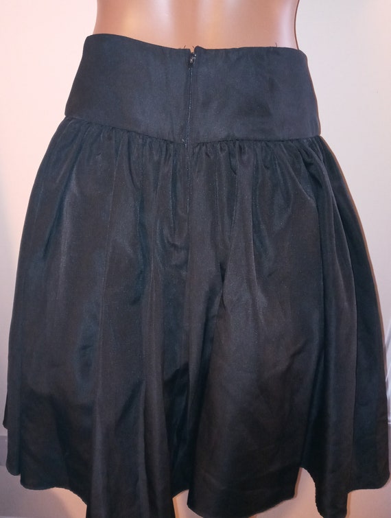 Vintage black full skirt - image 6