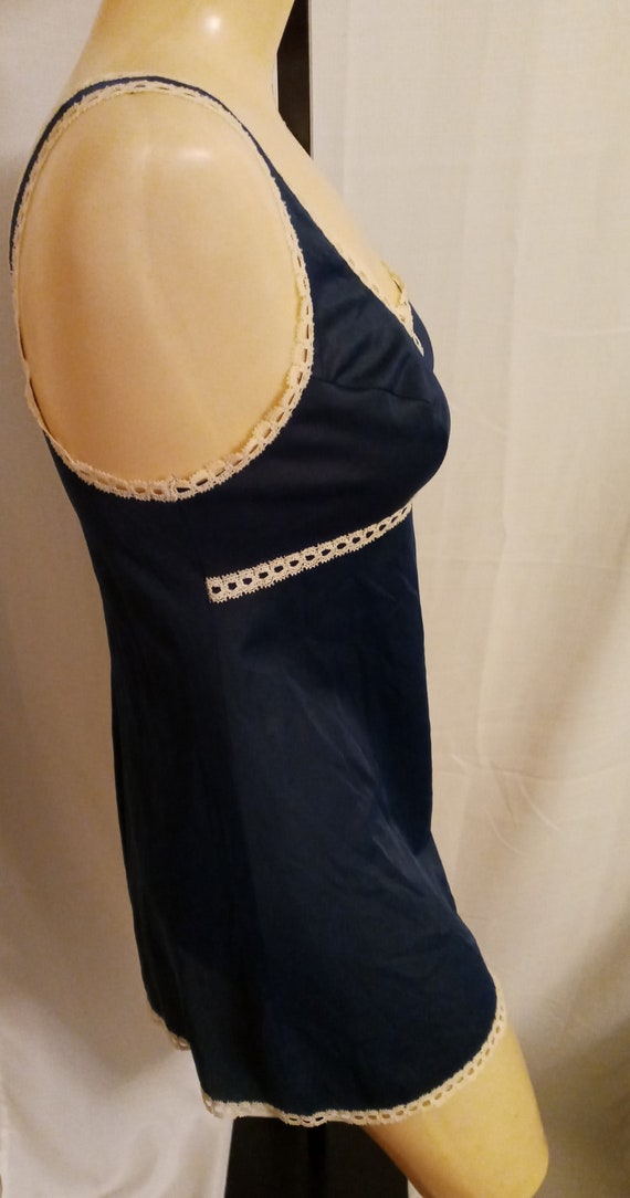 Vintage navy nightie - image 5