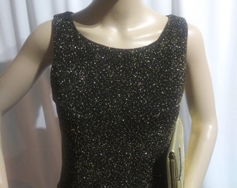 Vintage gold and black dress