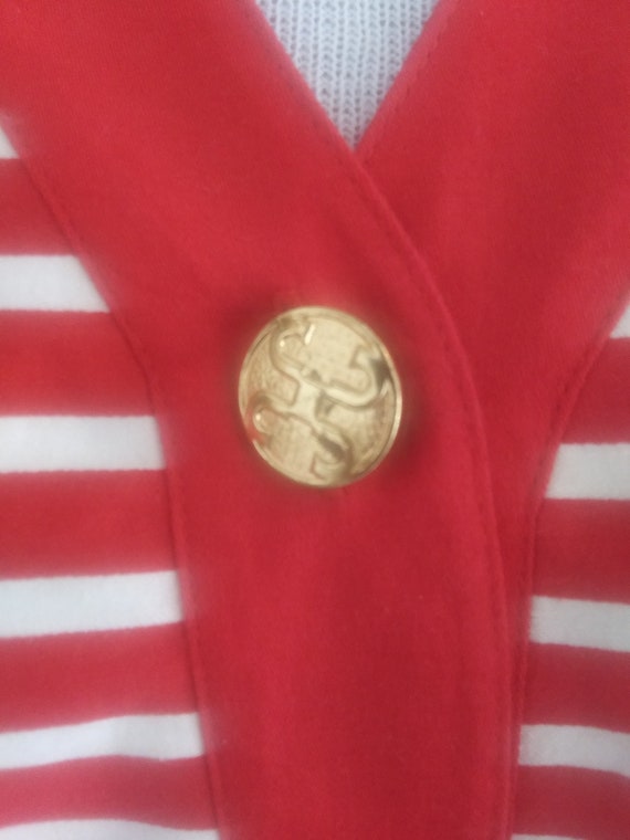 Vintage red and white jacket - image 2
